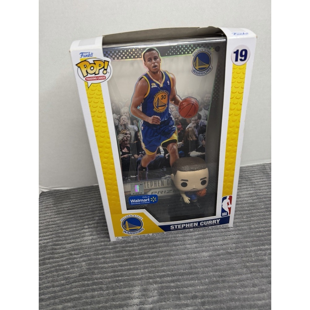 STEPH CURRY PRIZM PANINI #09 FUNKO POP! TRADING CARD WALMART EXCLUSIVE